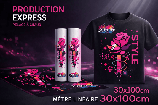 Transfert DTF personnalisé ml (30 x 100 cm) - L'ARTelier